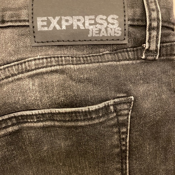 Express Mens Black Slim fit Jeans - Picture 3 of 5